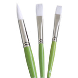 Princeton 9800SET5 Snap Paintbrush Set Taklon, Assorted Sizes (3 Piece), ????6??????6????8, White