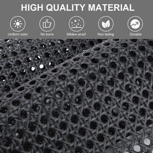 16 Width Plastic Cane Webbing, 3.3 Feet Cane Webbing Roll for Caning Project, Rattan Webbing, Caning Material for Chairs, Cabi