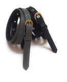 Generic Womens Cotton Canvass Belts 2Pcs Black And Grey