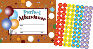 Hayes Perfect Attendance Stick-to-It Award Certificate, 11 x 8-1/2 inches