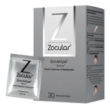 Zocuwipe Eyelid Wipes with Natural Okra Complex - Eyelid Cleanser and Moisturizer Pads for Irritated, Red Eyes from Dry Eye, Ble