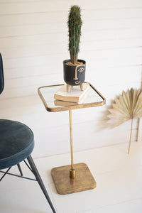 Kalalou Cll2606 Accent Cocktail Table With Mirror Top