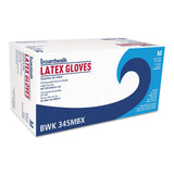 Boardwalk BWK345MCT General Purpose 4.4 Mil PowderFree Latex Gloves Medium, Natural (1000/Carton)