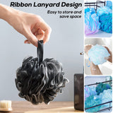 10 Pcs Shower Loofahs,Bath Shower Loofah Sponge,Exfoliating Shower Pouf Balls for Women,Men,Body Wash Bathroom,Exfoliate with Be