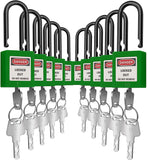 SAFBY Lockout Tagout Locks Loto Safety Padlock, Keyed Differently, OSHA Loto Safe Padlocks for Lock Out Tag Out Stations and Dev