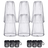 HESTYA 6 Pack Mosquito Head Net Mesh for Hiking & Outdoors Bug Face Netting Over Hat Fishing Gear Insect Protection for Camping,