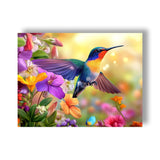 Wergund 5D DIY Diamond Art Hummingbird, Diamond Art Kits for Adults Animal,Diamond Painting Full Drill Crystal Rhinestone Embroi