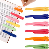 Flexible Silicone Bookmark Clips for Books with Long Grip Page Marker Design, Reusable Reading Accessories for Students, Office