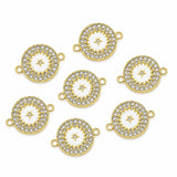 SATRA TRADERS Stone Studded Evil Eye Rakhi Connector | Size : 18mm | Qty : 10pcs | CHE162