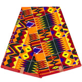 African Fabric Print Wax Kente Cloth Ankara Dashiki 100% Cotton for Party Dress Head Wrap