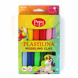 Pepy Plastilina Reusable and NonDrying Modeling Clay; Box of 12Color Sticks, 0.8 Ounce Each, Perfect for Arts and Crafts Proje