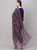 Wedani Cotton Digital Printed Kurta Set With Dupatta For Women (In Alpha Xs Regular Purple),PURPLE,XS,Cotton,A-Line,