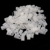 Honbay 100Pcs 1/4 Inch White Nylon RType Cable Clamps Wire Clamps Wire Clips For Wire Management