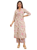 Libas Women'S Cotton Kurta Set (400449_Off White_Xxl)