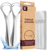 Srnede Tongue Scraper for Adults Tongue Cleaner Oral Care Aids in Fresh Breath Reduce Bad Breath Metal Tongue Scrapers Stainless