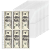 XiowDow 20 Sheets A4 Binder Sleeves Plastic PP Photocard Sleeves 11 Holes 6 Pockets Card Holder Clear Top Loading Page Protector