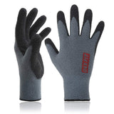 DEX FIT NR450 Warm Fleece Work Gloves, Comfortable and Stretchy Fit, Firm Grip, Thin & Lightweight, Durable Water-Based Nitrile 