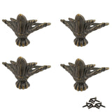 Hitefu Retro Furniture Feet Metal Feet for Jewelry Box,Bronze Antique Furniture Legs Claw Feet for Crafts,24Pcs Box Hardware Dec