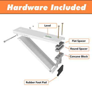 GCGOODS AC Window Air Conditioner Bracket, Support Up to 85 lbs, Universal Air Conditioner Accessories for Window AC Units, Ligh