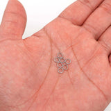 THREENEST 1000PCS 5mm 0.7mm Thickness 21 Gauge Stainless Steel Jump Rings, Unwelded Metal Round O Rings for Necklace Bracelet Ke