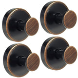ZESLMG Bronze Suction Cup Hooks for Glass Window, Shower Hook for Inside Shower, Removable Towel Hooks for Bathroom Kitchen Wall
