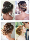 EARENT Bride Wedding Crystal Hair Vine Bridal Long Headband Wedding Hair Piece Rhinestone Hair Accessories for Women and Girls (