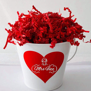 Mrs Fizz Crinkle Cut Paper Shred Filler for Packing and Filling Gift Baskets (2 LB) Red