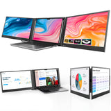 QQH Portable Monitor, 15.6 Portable Travel Monitor for Laptop 1080P FHD IPS Second Screen, USB C HDMI External Gaming Monitor D