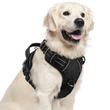 rabbitgoo Dog Harness for Large Dogs, No Pull Pet Vest with 3 Buckles, Adjustable Soft Padded Pet Harness with Easy Control Hand