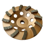 5 Diamond Grinding Wheels for Concrete or Masonry, 12 Turbo Segments, #30/40 Grit, Medium Bond, 5/8-11 Arbor