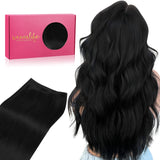 WENNALIFE Sew in Hair Extensions Real Human Hair, 24 Inch 120g Light Blonde Highlighted Golden Blonde Machine Weft Remy Hair Han