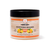 CLARK'S Cutting Board Finish Wax, Enriched with Lemon & Orange Oils ,Made with Natural Beeswax and Carnauba Wax,Butcher Block Wa