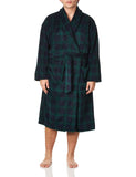 Nautica Mens Long Sleeve Cozy Soft Plush Shawl Collar Robe, Maritime Navy, One Size