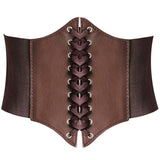 Redhorns Elastic Fabric WomenS Corset Waist Belt For Dresses LaceUp Design Stretchy Broad Ladies Belt For Saree Girls Jeans 