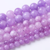 Round Loose Beads Natural Gem Beads Crystal Energy Stone Beads for Jewelry Making 15 (Lavender Amethyst, 8MM)
