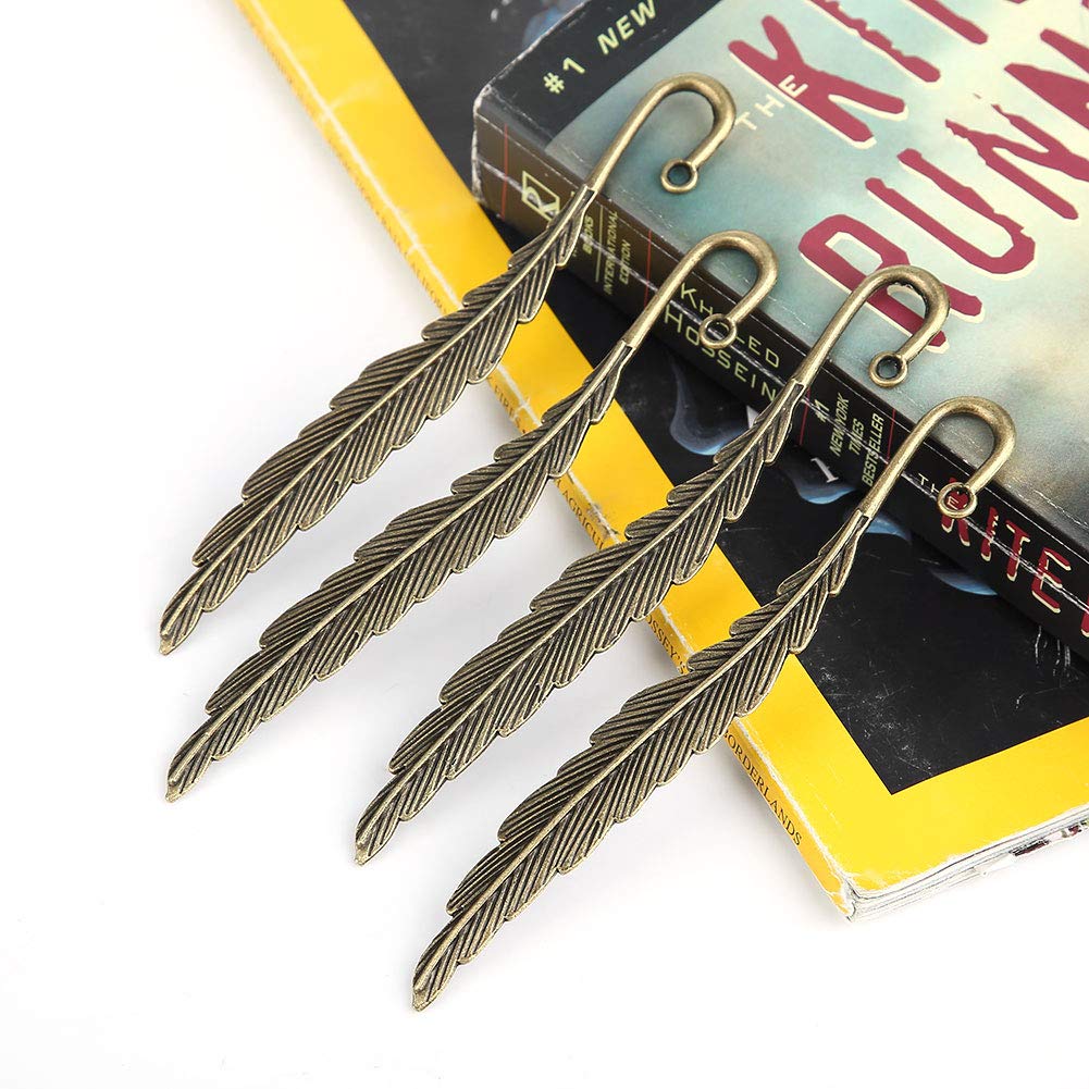 12pc Antique Tibetan Silver Carved Hook Bookmarks Handmade Office Stationery Gift