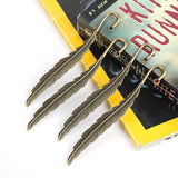 12pc Antique Tibetan Silver Carved Hook Bookmarks Handmade Office Stationery Gift