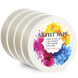 ETNRHP Low Tack White Artist Tape for Watercolor Paper Drafting Art Masking Tape Acid Free Painter Watercolor Tape for Painting 