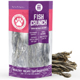 Hungry Paws Cod Skins Dog Training Treats - All Natural & Healthy Fish Skin Snacks for Dogs Boost Their Coat and Oral Health wit