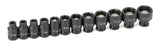 Grey Pneumatic (9712UM) 1/4 Surface Drive 12-Piece Standard Universal Metric Socket Set