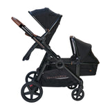 Venice Child Maverick Travel System Single to Double Stroller for Twins with Newborn Bassinet Pram and Toddler Seat (Package 2, 