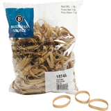 Business Source 15746 Rubber Bands,Size 62,1 lb./BG,21/2Inch x1/4Inch ,Natural Crepe