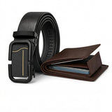 Tpm MenS Khaki Web Belt With Matte Black Geometric AutoLock Buckle