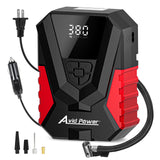 AVID POWER Tire Inflator Portable Air Compressor AC/DC, Automatic Tire Inflator with Gauge, 12V, 110V Small Air Compressor, Port
