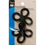 Dritz 501 Frog Closure Black Lg. 3 Loop