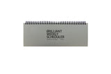 PAPERIAN Brilliant 2021 Weekly Planner - Wirebound Undated Gray Desk Planner (12 X 4.4 inches)