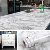 Livelynine 24x197 Glossy Marble Contact Paper for Countertops Waterproof Wallpaper Peel and Stick Countertop Contact Paper Self 