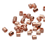 The Beadsmith Tube Crimp Beads, 2.5 x 2.5mm, 100 Pieces, Copper Color, Uniform Cylindrical Shape, No Sharp Edges, Designed to Se