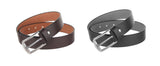 Real Leather Belt For Men Original Formal, Branded/Black And Brown Combo Of 2 Belt Genuine Leather Belt: