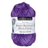 Sweet Snuggles Yarn by Loops & Threads Yarn for Knitting, Crochet, Weaving, and Arts & Crafts Purple, Polyester, 8.8 oz